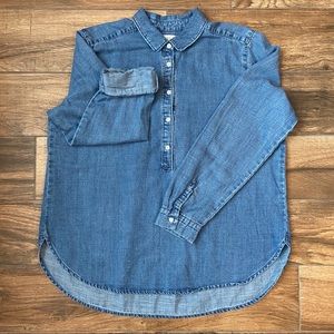 Loft Denim Tunic Top